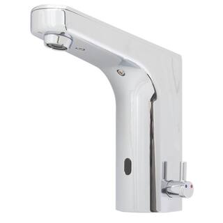 Speakman Sensorflo Battery Powered Single Hole Touchless Bathroom Faucet with Mixer in Polished Chrome SF-8702