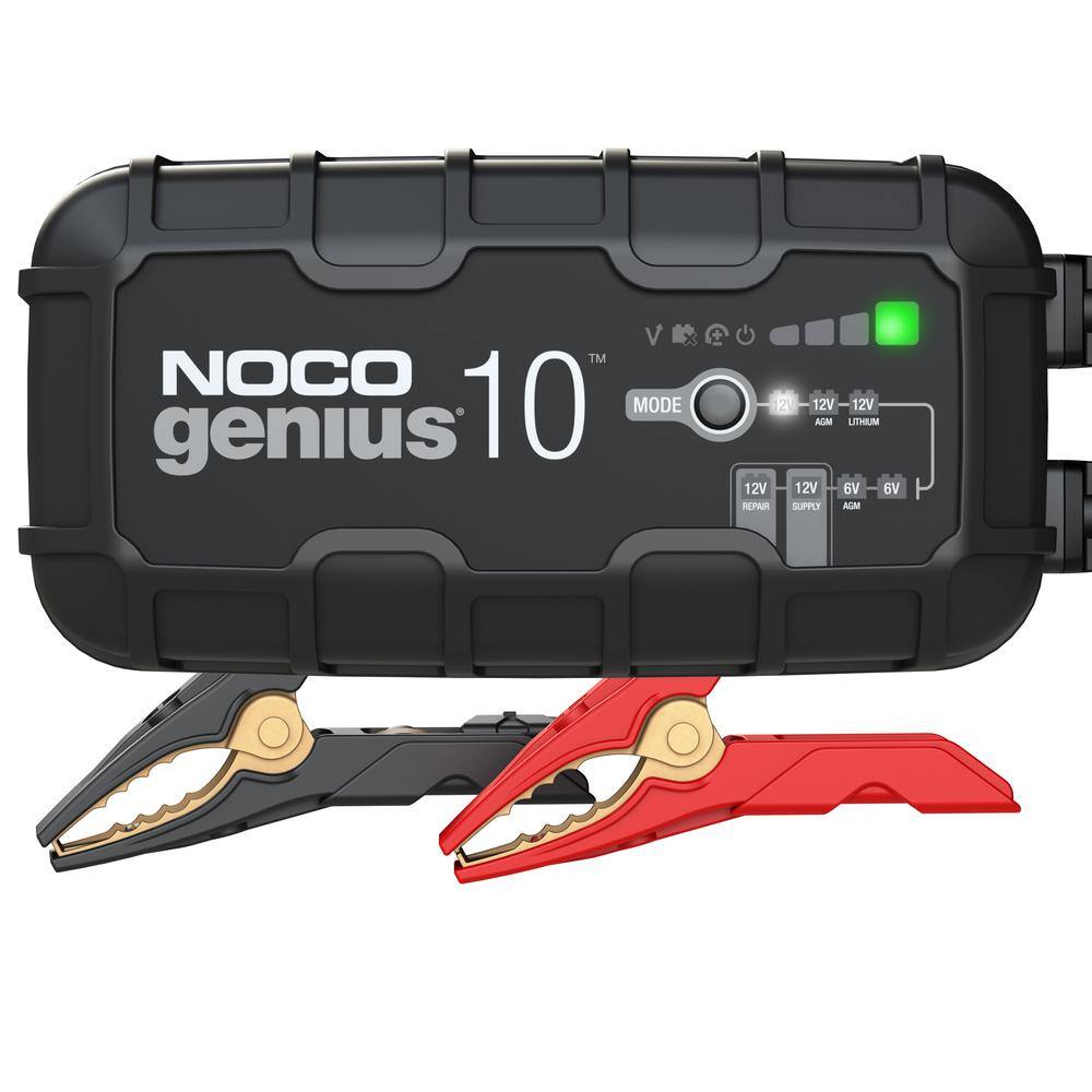 NOCO GENIUS GENIUS10 10-Amp Fully-Automatic Smart Charger 6V  12V Battery Charger  Battery Maintainer Genius10