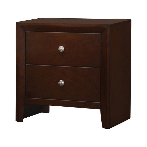 Crawley Rich Merlot 4-piece Bedroom Set with 2 Nightstands and Chest - - 34935915