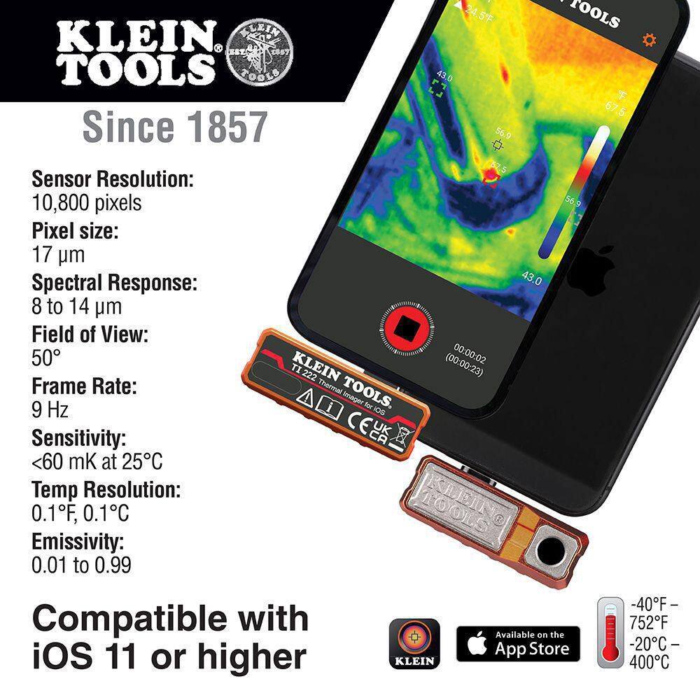 Klein Tools Thermal Imager for iOS Devices TI222