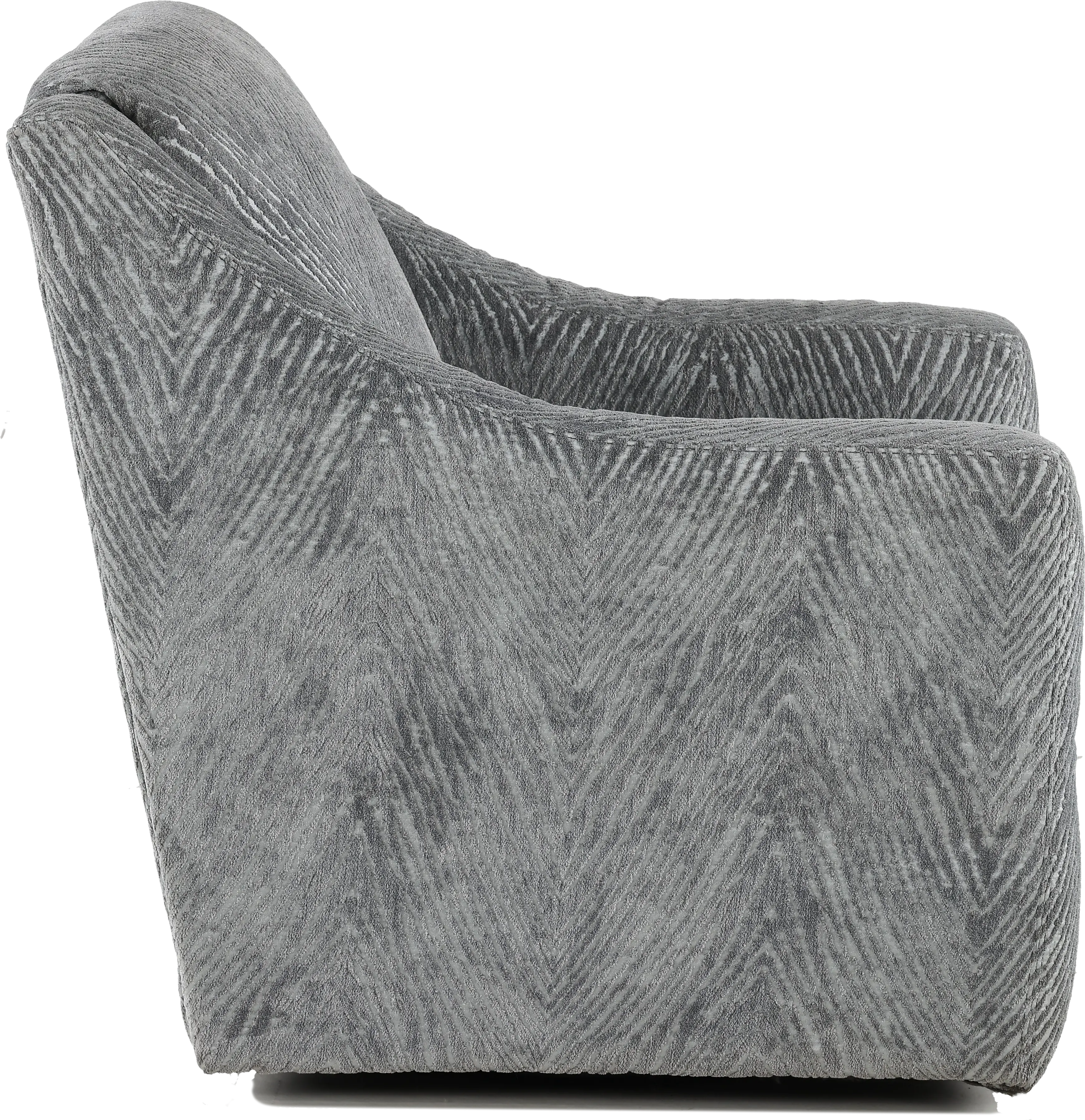 Lamar Gray Swivel Accent Chair