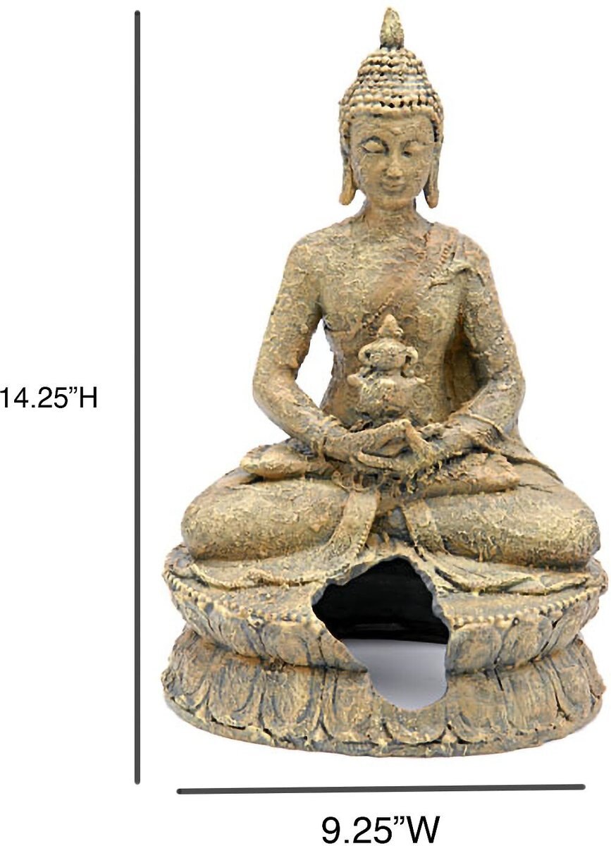 Penn-Plax Sitting Buddha Aquarium Decor