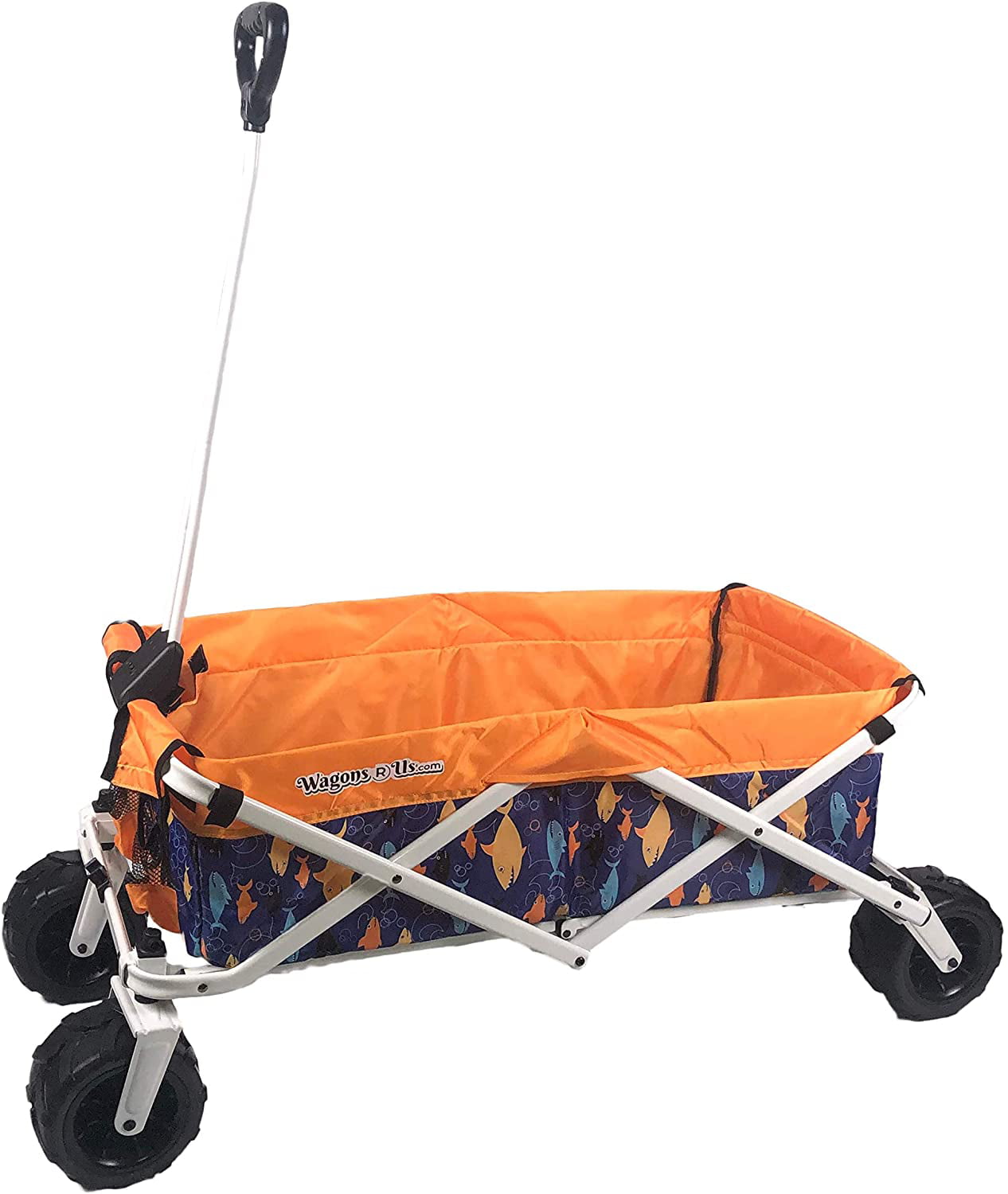 All-Terrain Collapsible Folding Wagon Cart |  | Blue Fish Pattern