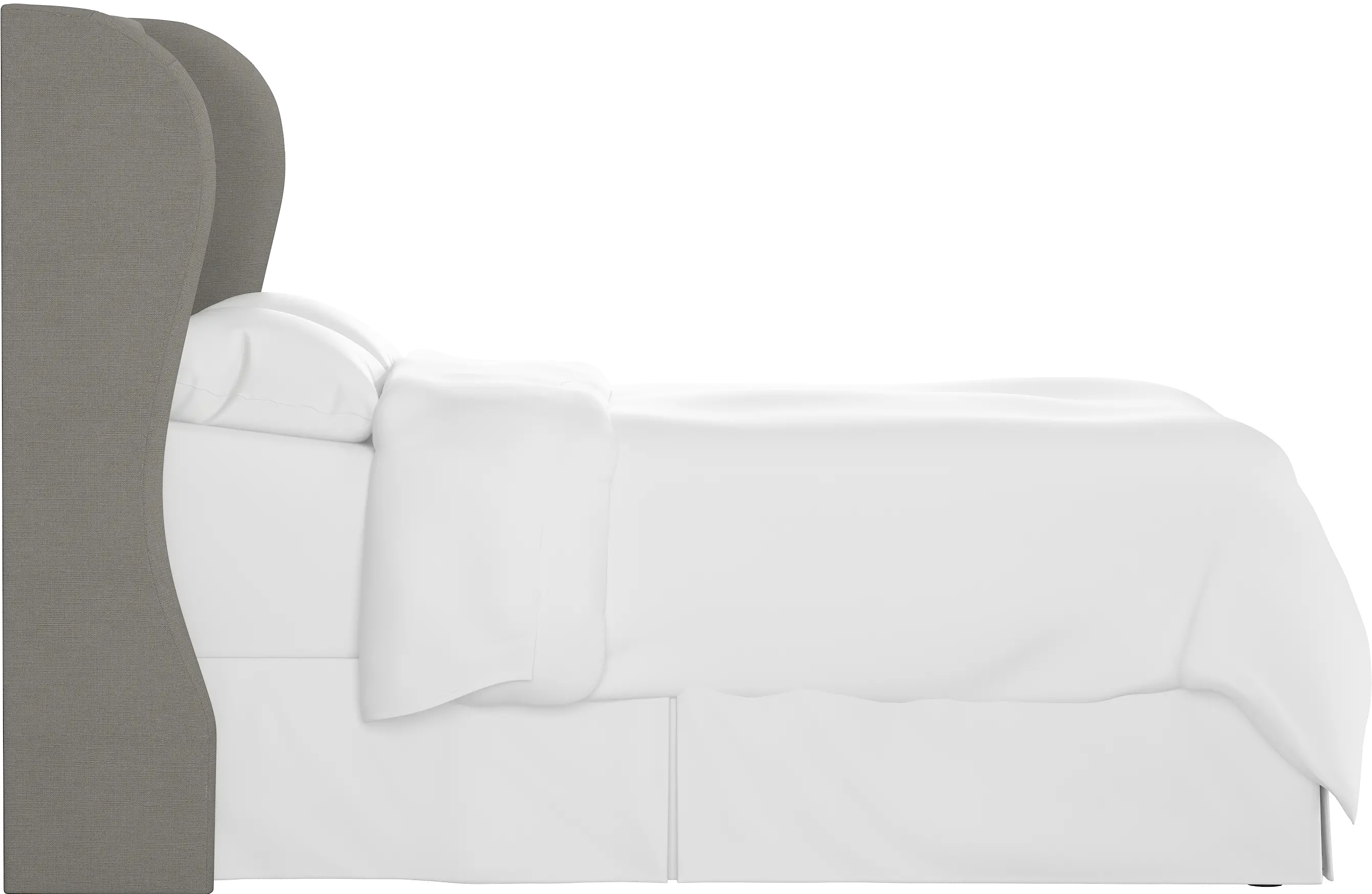 Jaclyn Gray Sloped Wingback Twin Headboard - Skyline Furniture