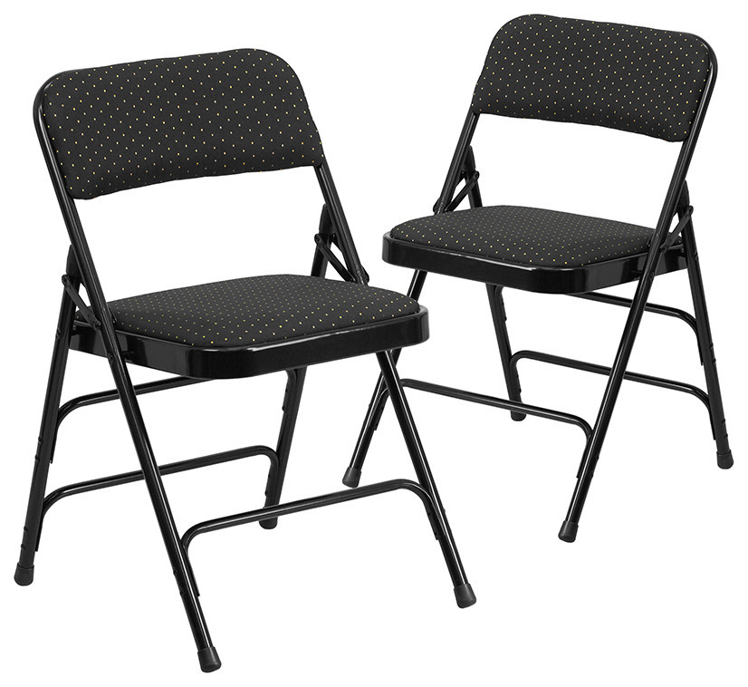 Black Fabric Metal Chair   Contemporary   Folding Chairs And Stools   by First of a Kind USA Inc  Houzz