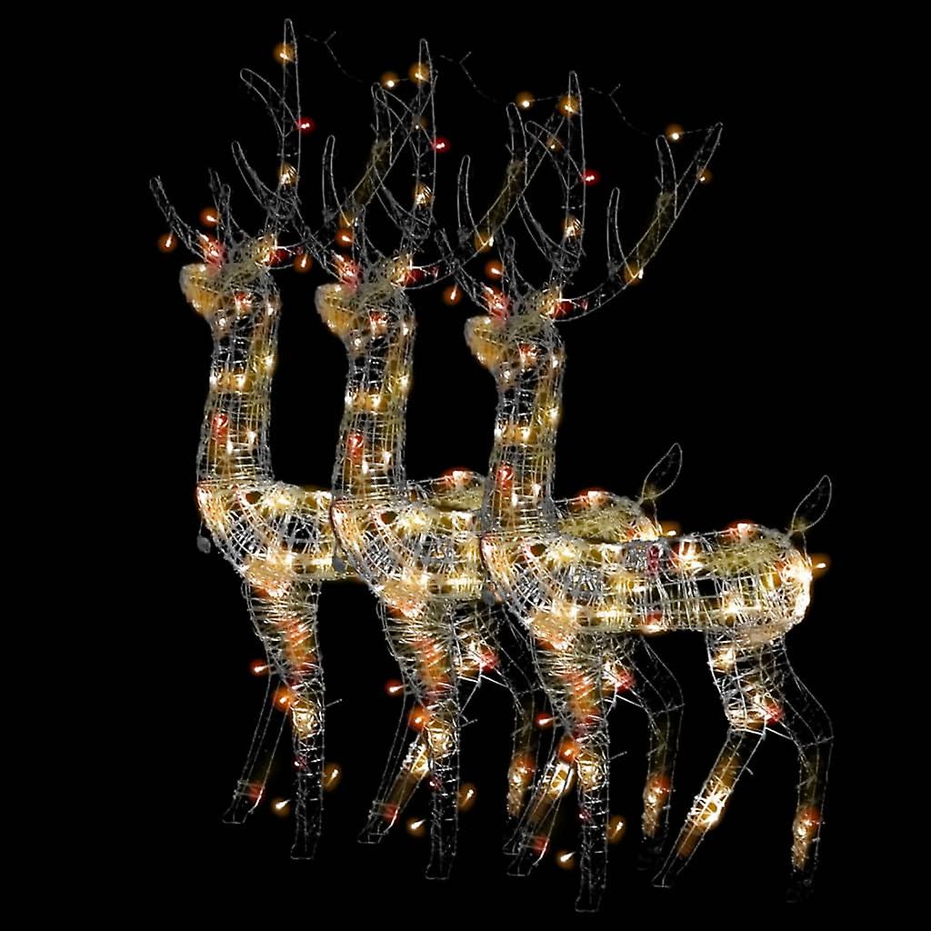 Vidaxl Acrylic Reindeer Christmas Decorations 3 Pcs 47.2