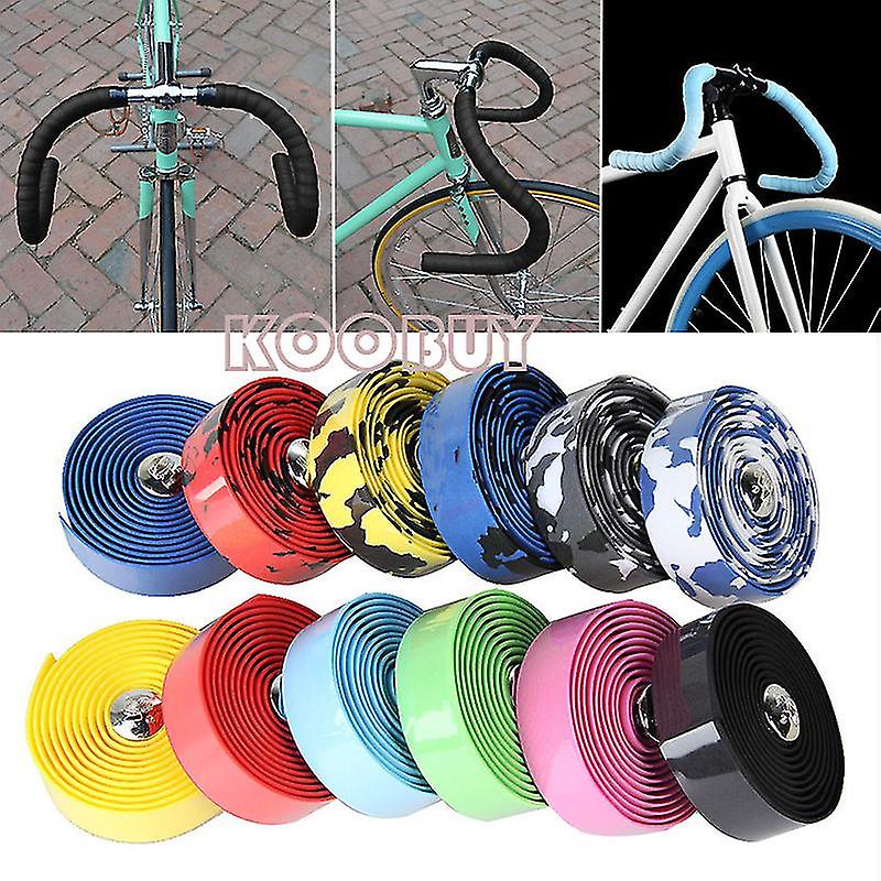 Bicycle Bike Cork Non-slip Handlebar Handle Bar Grip Rubber Foam Wrap Tapes
