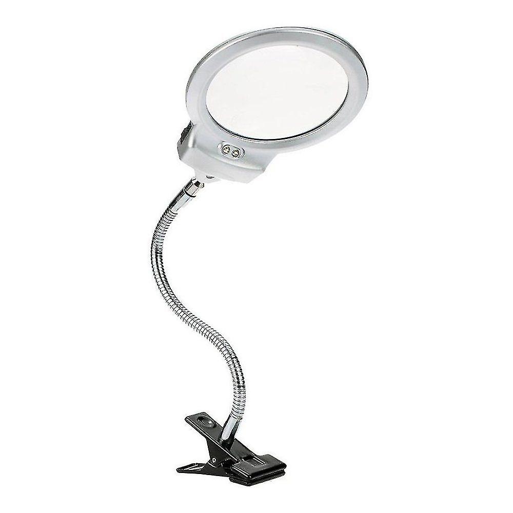 Magnifying Lamp With Leds， Magnifying Glasses With Light Hands Free Swivel Magnifying Glass， Watchmaker Loupe