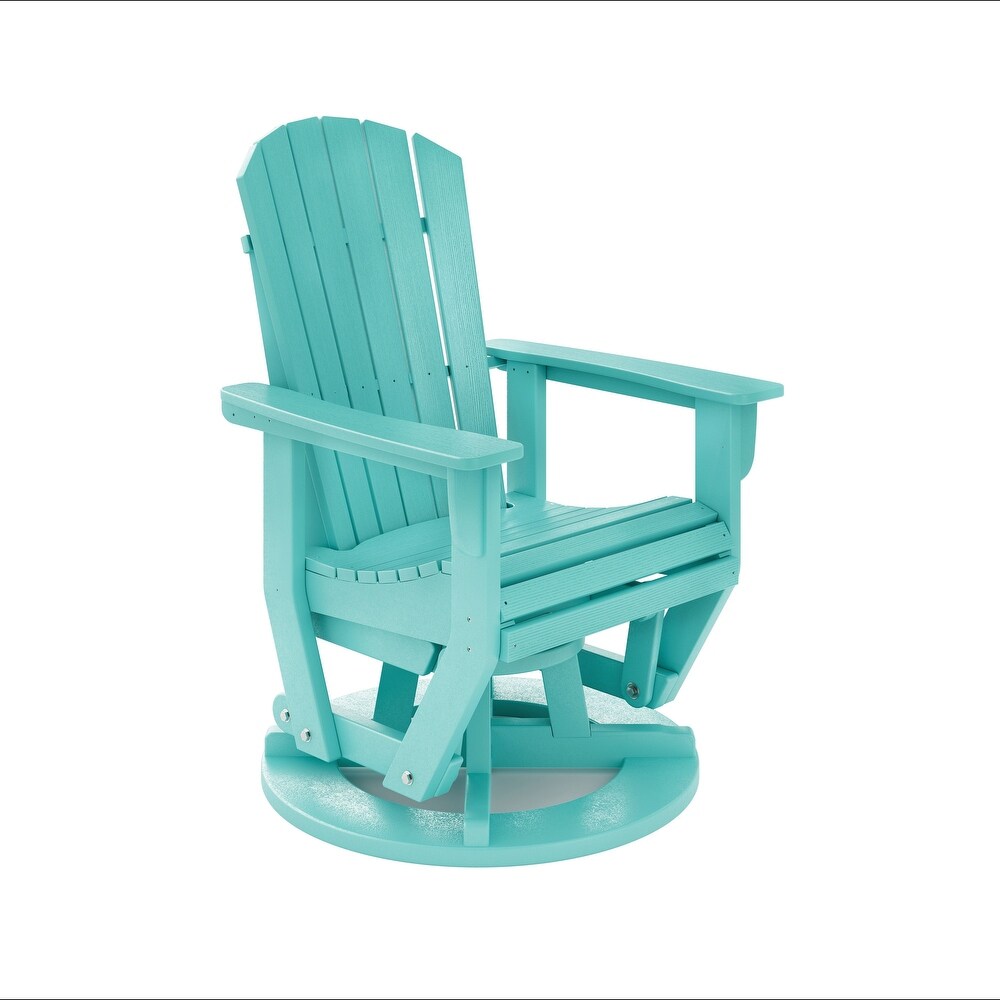 Ocean View HDPE Swivel Glider Chair