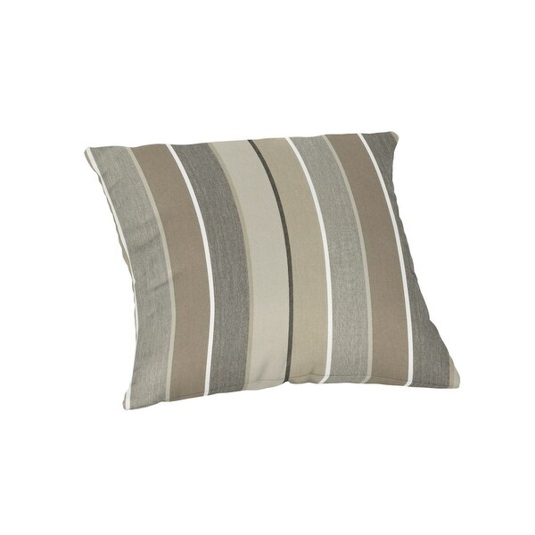 18 inch square Striped Sunbrella Throw Pillow in 20 fabric choices