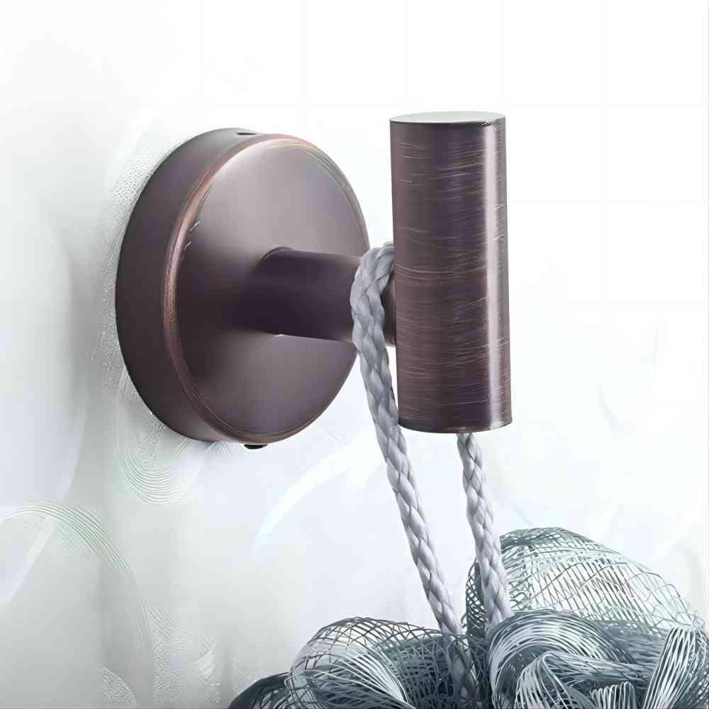 Dyiom Robe Towel Hooks Coat Hook Bathroom Wall Hook J-Hook RobeTowel Hook in Red Bronze B0BQQY9485