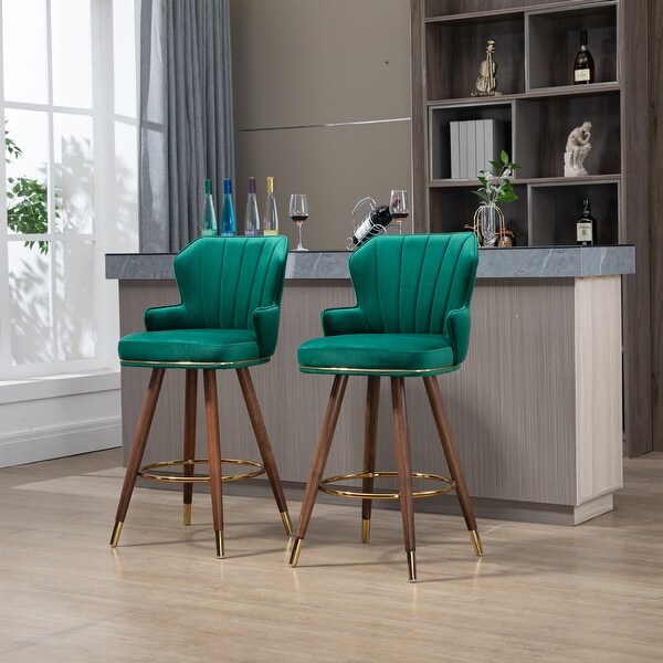 wivel Bar Stools with Backrest Footrest ，with a fixed height of 360 degrees