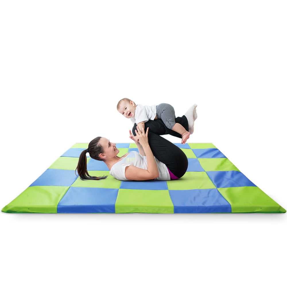 Weizzer Toys Memory Foam Soft Cushioned Patchwork Baby and Toddler Activity Play Mat