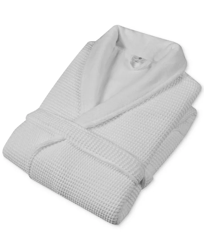 Hotel Collection Cotton Waffle Textured Bath Robe