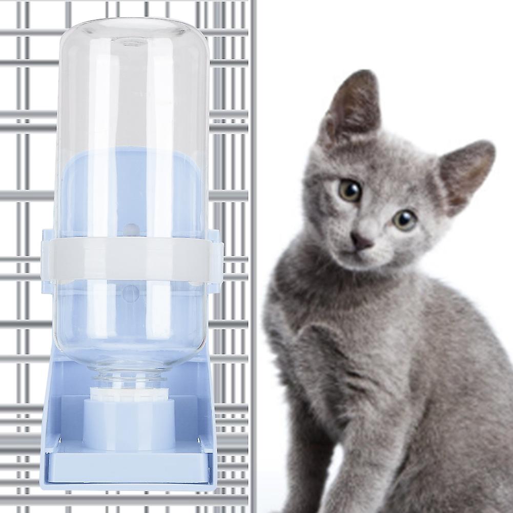 Plastic Hanging Pet Dog Cat Water Dispenser Feeder Parrots Hamster Water Fountainblue