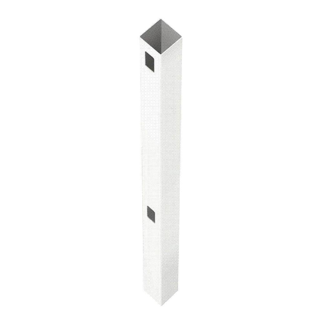 Veranda Pro Series 5 in. x 5 in. x 8 ft. White Vinyl Woodbridge Routed End Fence Post 118667