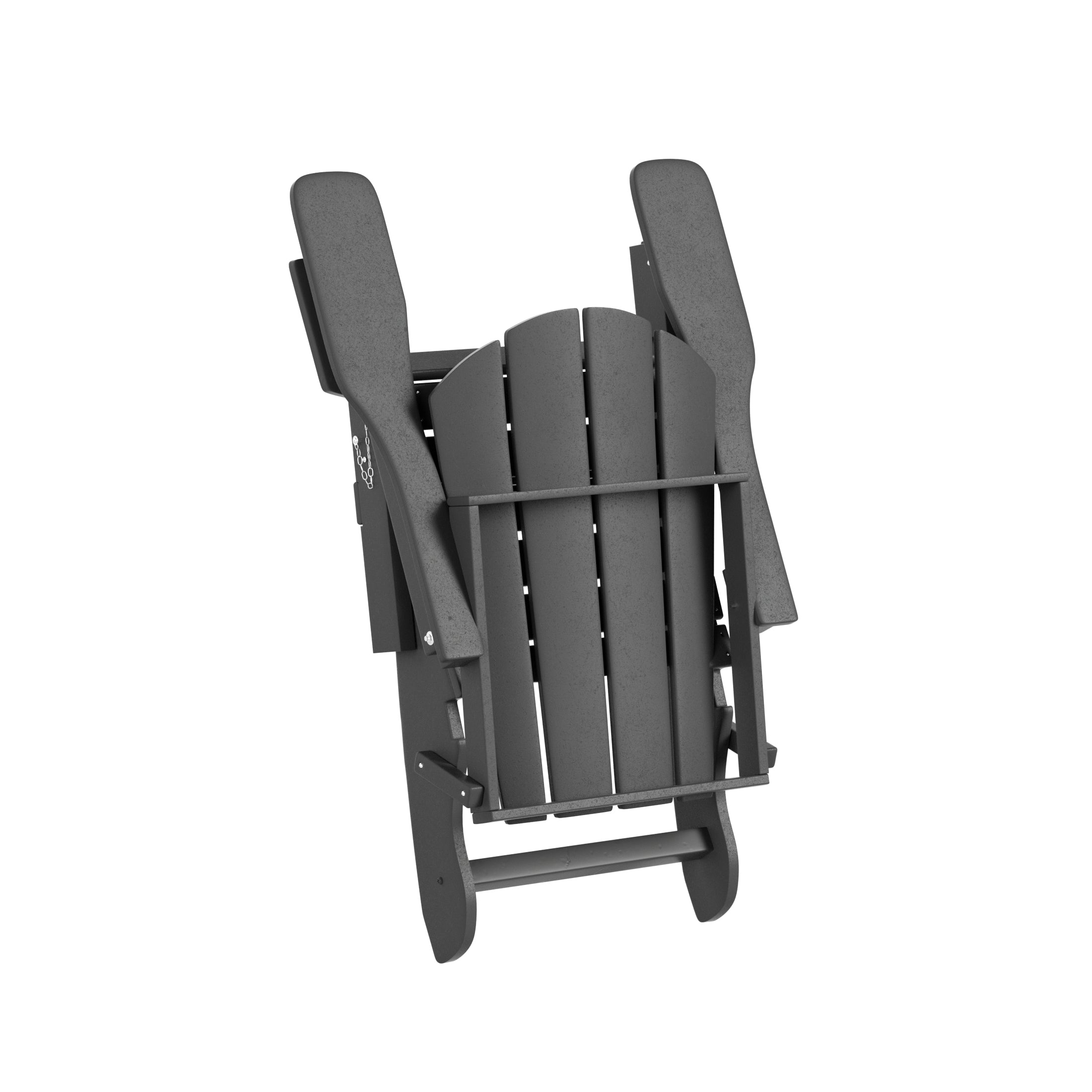 WestinTrends Outdoor Adirondack Chair, Plastic Fire Pit Chair, Weather Resistant Folding Patio Lawn Chair for Outside Deck Garden Backyard Balcony, Gray