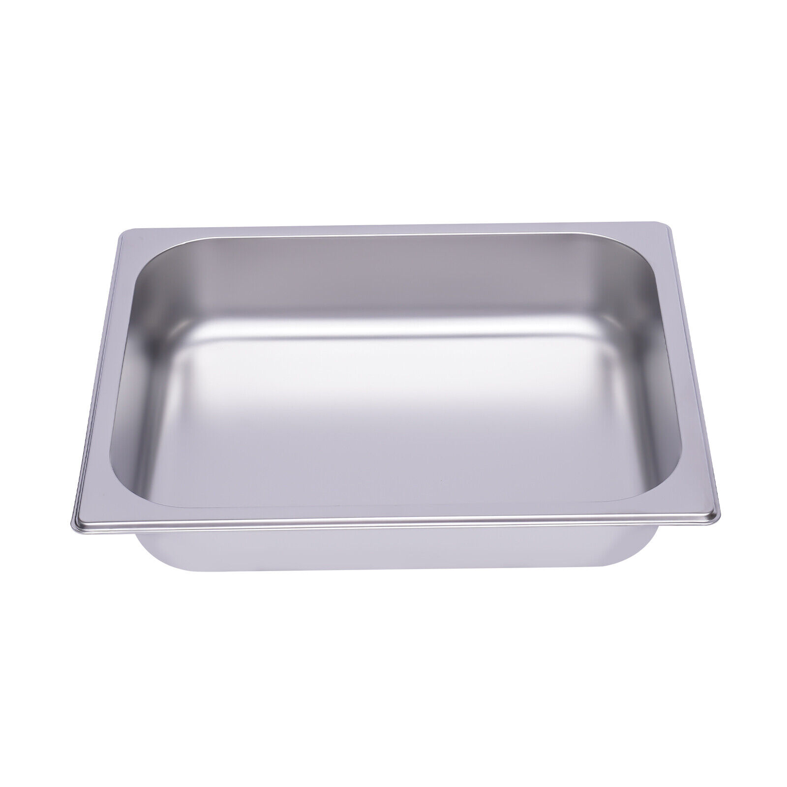 Miumaeov 6Pcs 2.36inch Deep Steam Table Pans 1/2 Size Restaurant Stainless Steel Steam Table Chafing Pans for Hotel Buffet 12.99x10.24x2.36inch