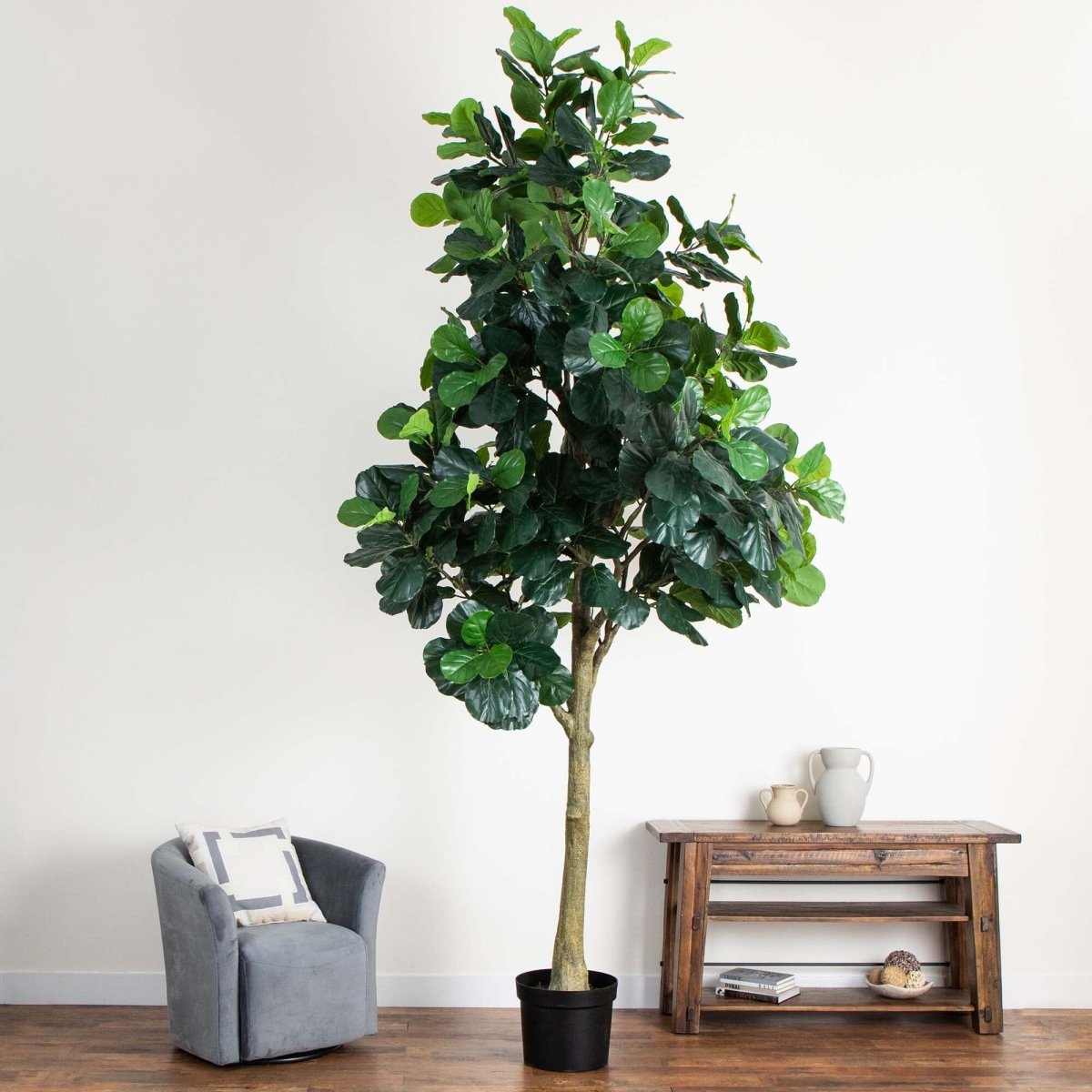 13' Faux Fiddle Leaf Fig Tree | Lifelike Indoor Tree