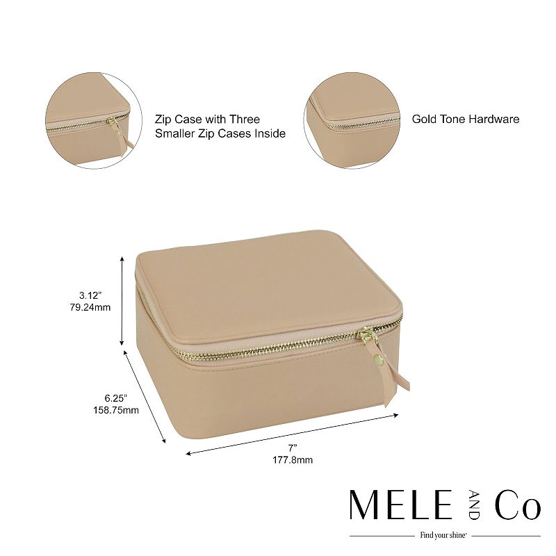 Mele and Co. Bento Box Vegan Leather Jewelry Case