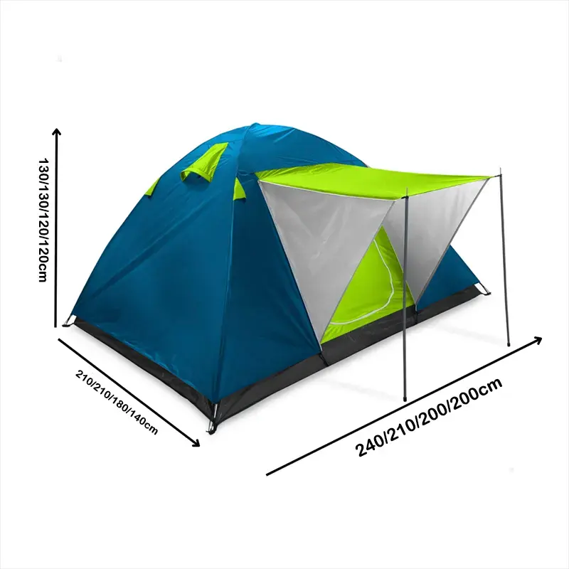 200x180x120CM Easy to Operate portable hiking canopy with waterproof function backyard shelter outdoor camping tent