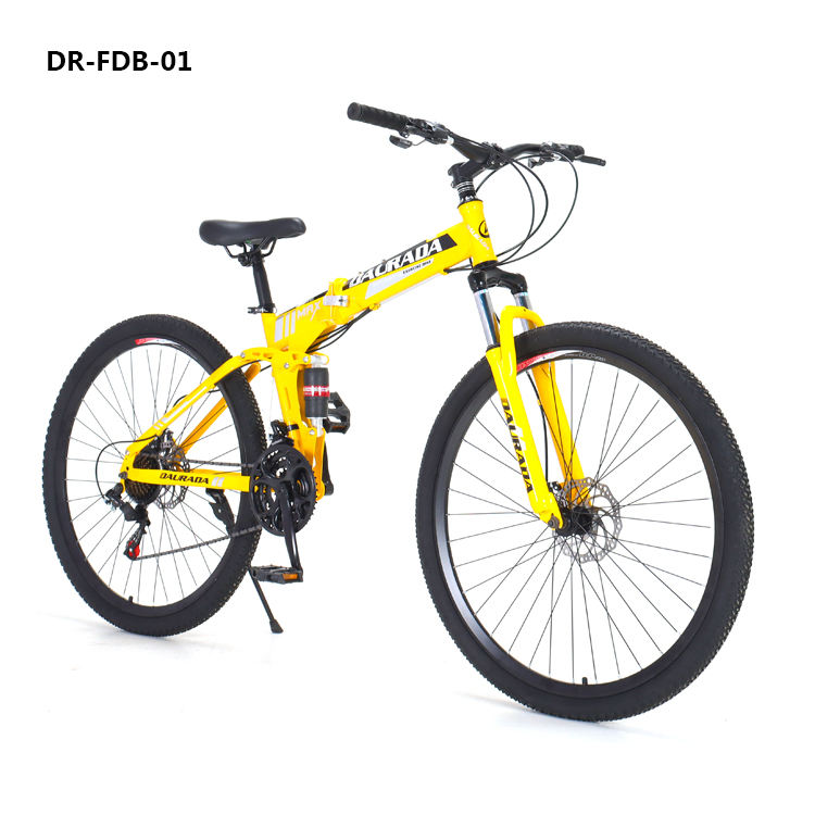 DAURADA 24 Inch Folding Mountain Bike Carbon Steel Cycle Bicycle