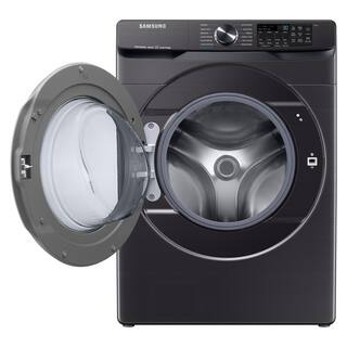  5 cu. ft. Smart High-Efficiency Front Load Washer with Super Speed in Brushed Black WF50A8500AV