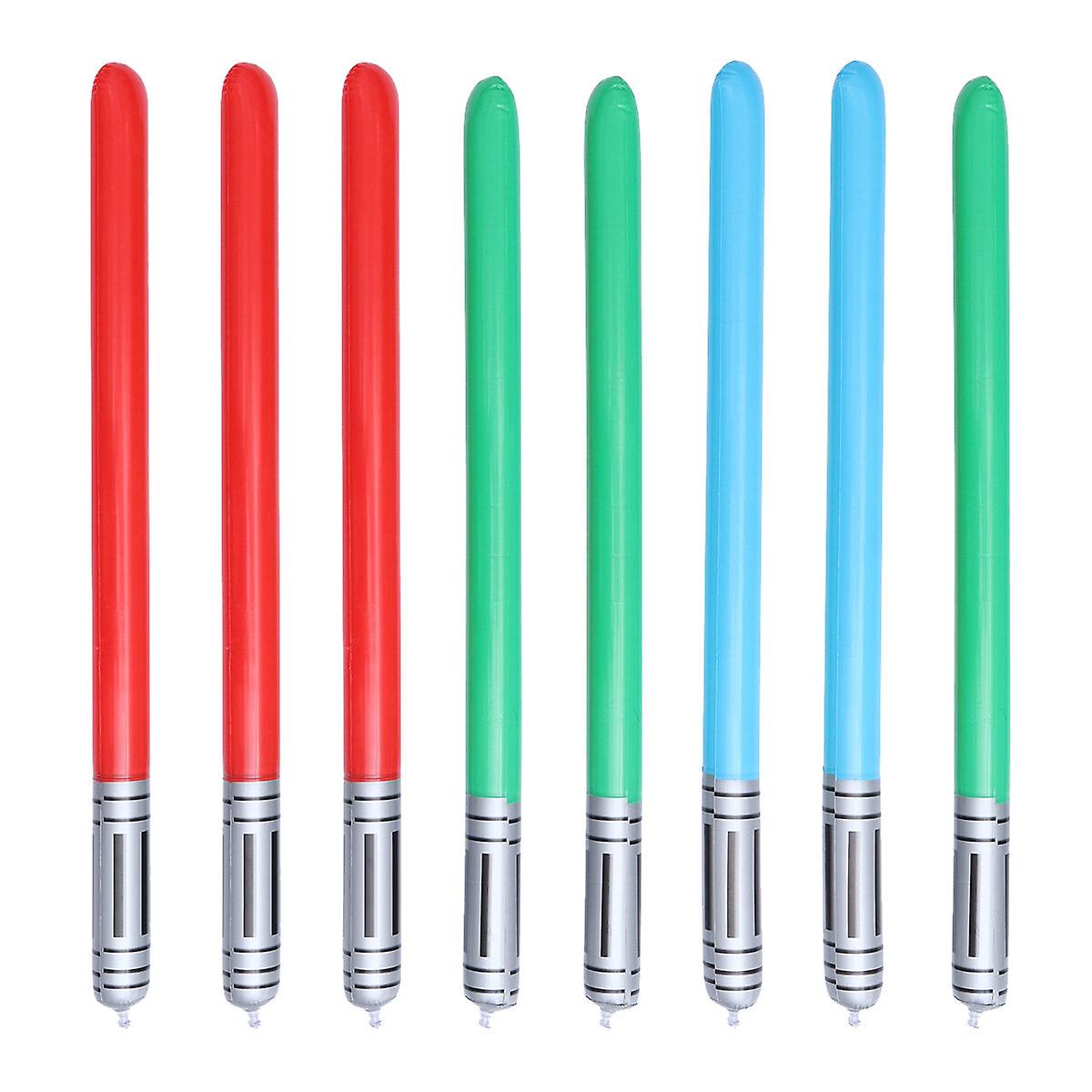 8pcs Inflatable Light Saber Swords Toys Sword Toys Perfect Party Set Great Gift Random Color