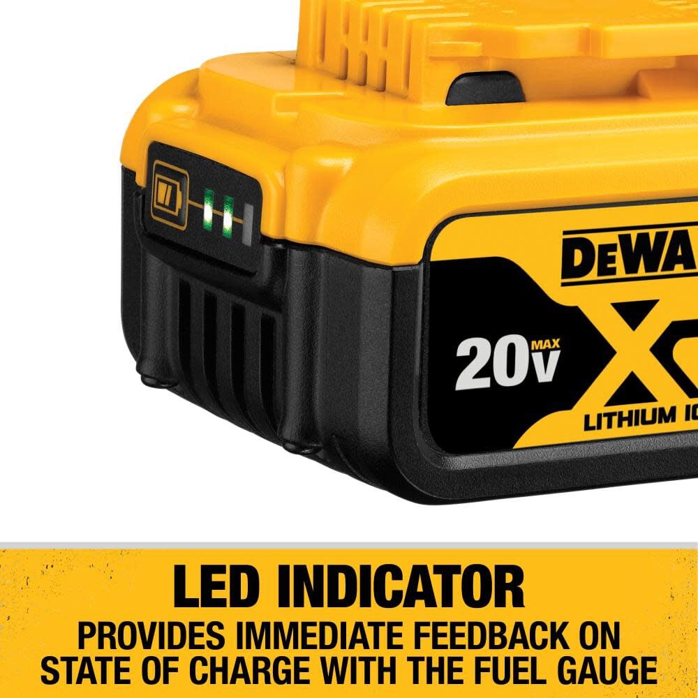 DEWALT 20V MAX XR 5.0Ah Battery 2 Pack with Charger and Bag DCB205-2CK from DEWALT