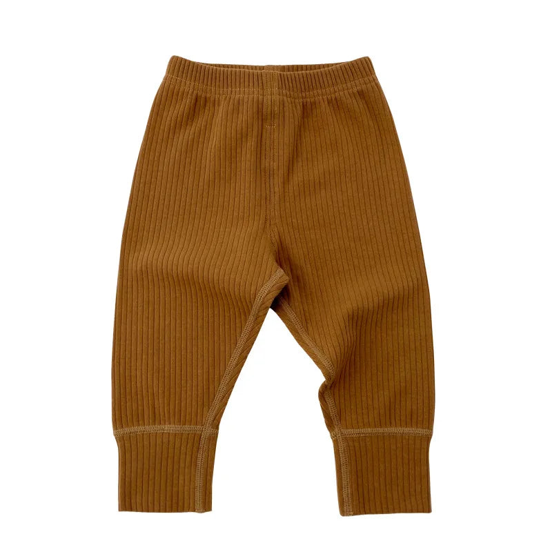 Newborn Baby Pants For Boys Girls Clothing Solid Cotton Stretch Pants Baby High Waist Trousers Toddler Costume Infant PP Pants