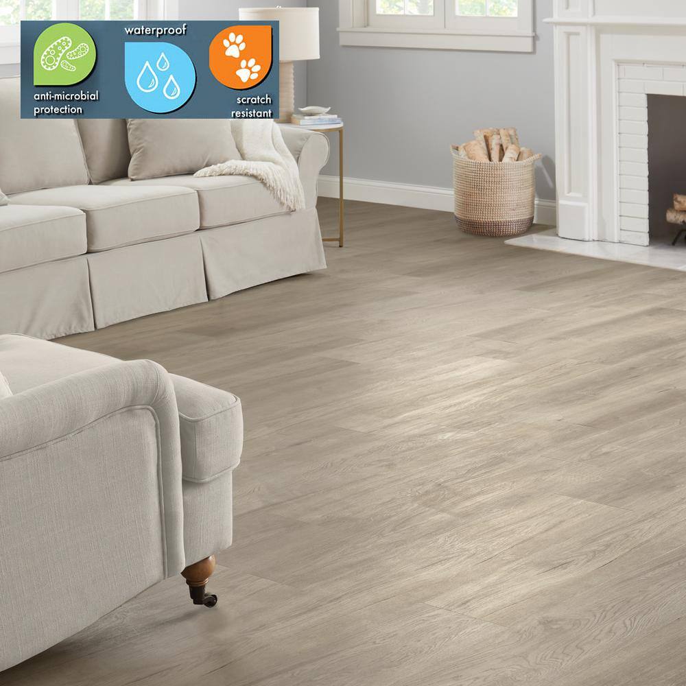 Lifeproof Hockley Oak 12 MIL x 8.7 in. W x 48 in. L Click Lock Waterproof Luxury Vinyl Plank Flooring (20.1 sqftcase) I1755613L