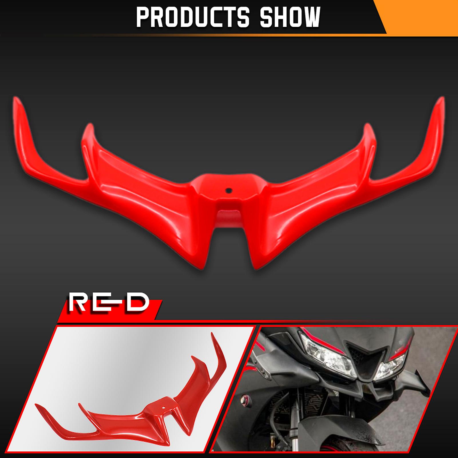 Red Replacement For Yamaha Yamaha Yzf R15 V3.0 V3 Vva 2017-2020 Beak-shaped Motorcycle Front Fairing， Aerodynamic Spoilers Wind Inlet Wing