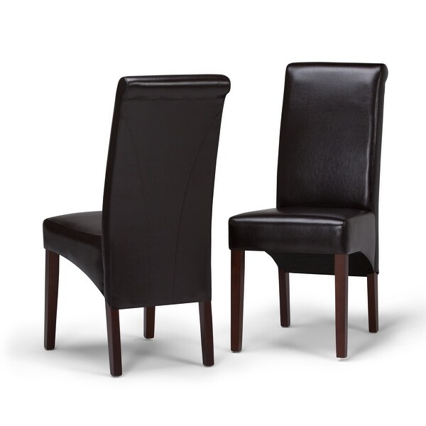 WYNDENHALL Franklin Transitional Deluxe Parson Dining Chair (Set of 2) - 17.7