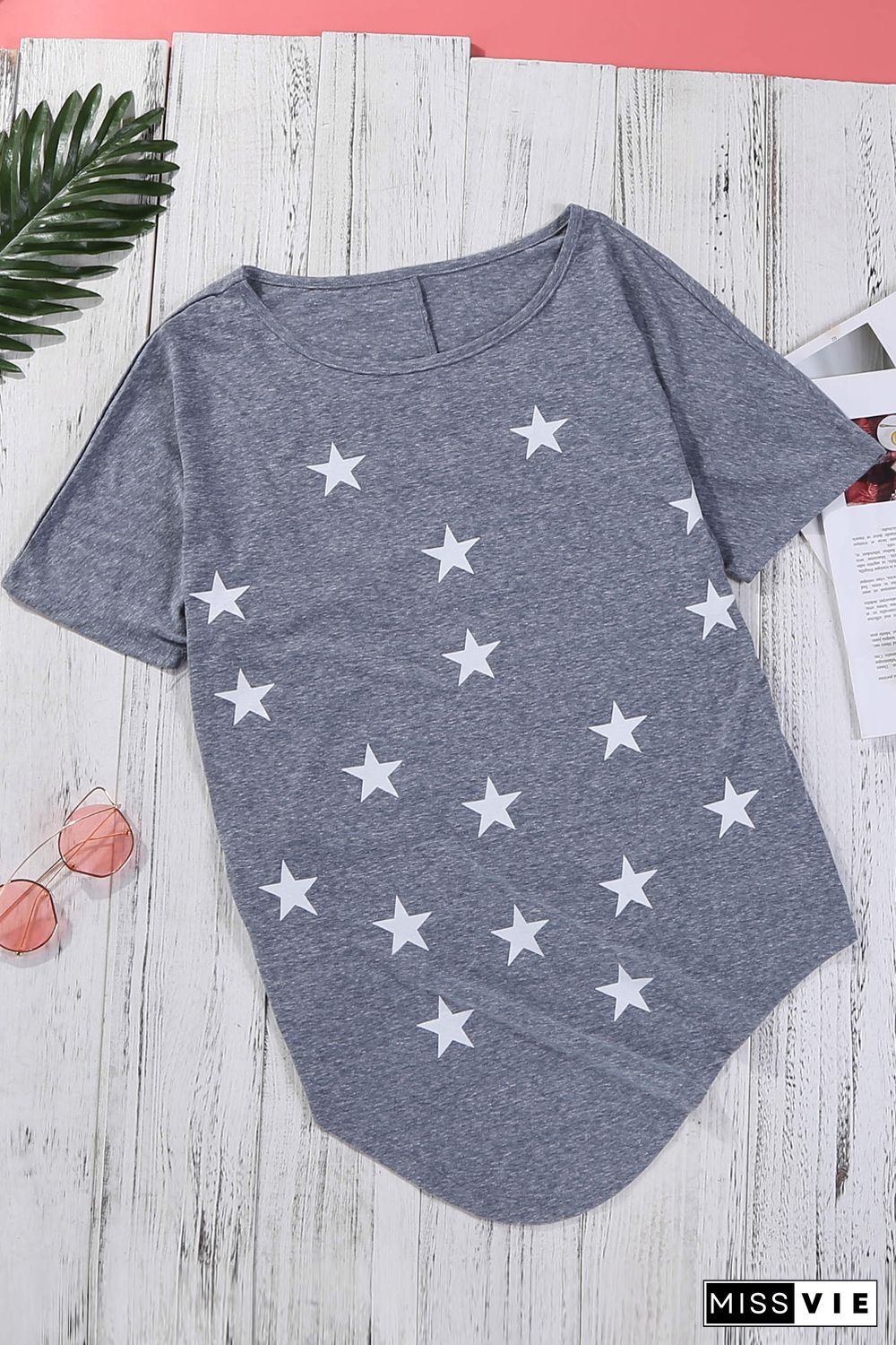 Star Print Short Sleeve T-shirt