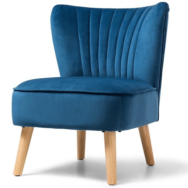 Modern Velvet Accent Chair Upholstered Leisure Sofa Chair