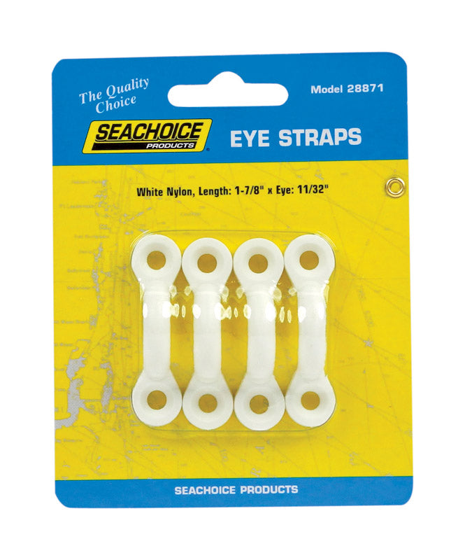 Seachoice 28871 Nylon Eye Sraps  White - 1.87 in.