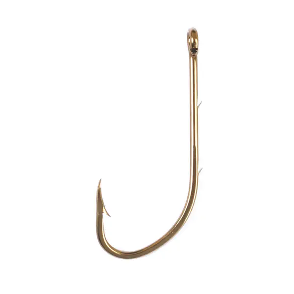 Eagle Claw Size 1/0 Bronze Baitholder Fish Hook