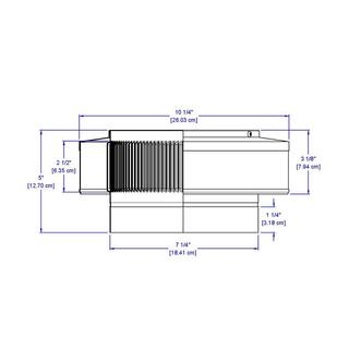 Active Ventilation 7 in. Dia Aluminum Vent Pipe Cap in Mill Finish VPC-7