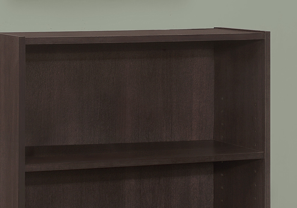 Bookshelf  Bookcase  4 Tier  36 quotH  Office  Bedroom  Laminate  Brown   Transitional   Bookcases   by Monarch Specialties  Houzz