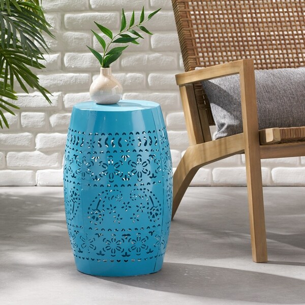 Lace Cut Design Metal Frame SIDE TABLE