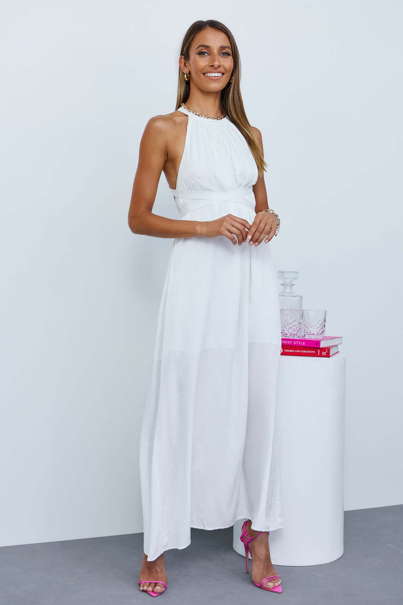 Embrace It Maxi Dress White