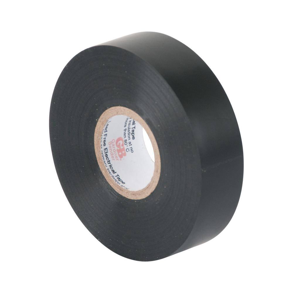 Gardner Bender 34 in. x 60 ft. Vinyl Electrical Tape Black Sleeve (100-Case) GTP-607