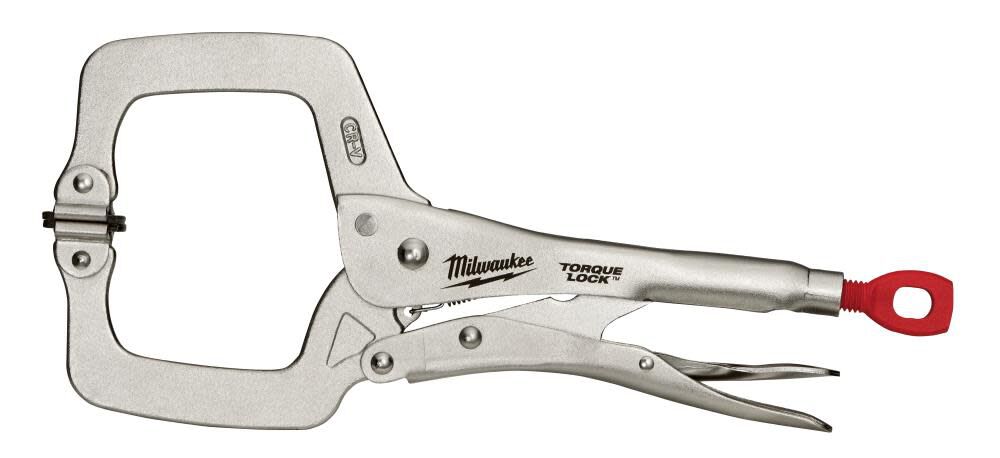 Milwaukee 11 in. TORQUE LOCK Locking C-Clamp With Swivel Jaws 48-22-3521 from Milwaukee