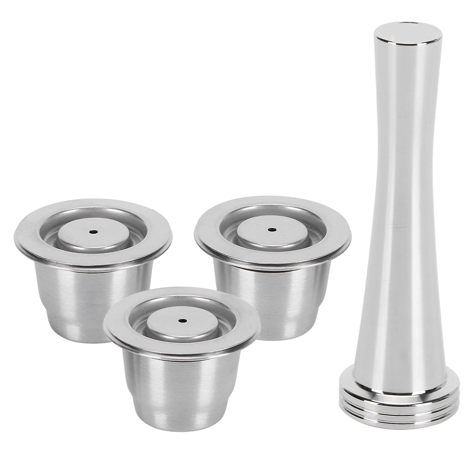 Coffee Capsule Set Stainless Steel Reusable Refillable Capsule Fit For Nespresso Machine