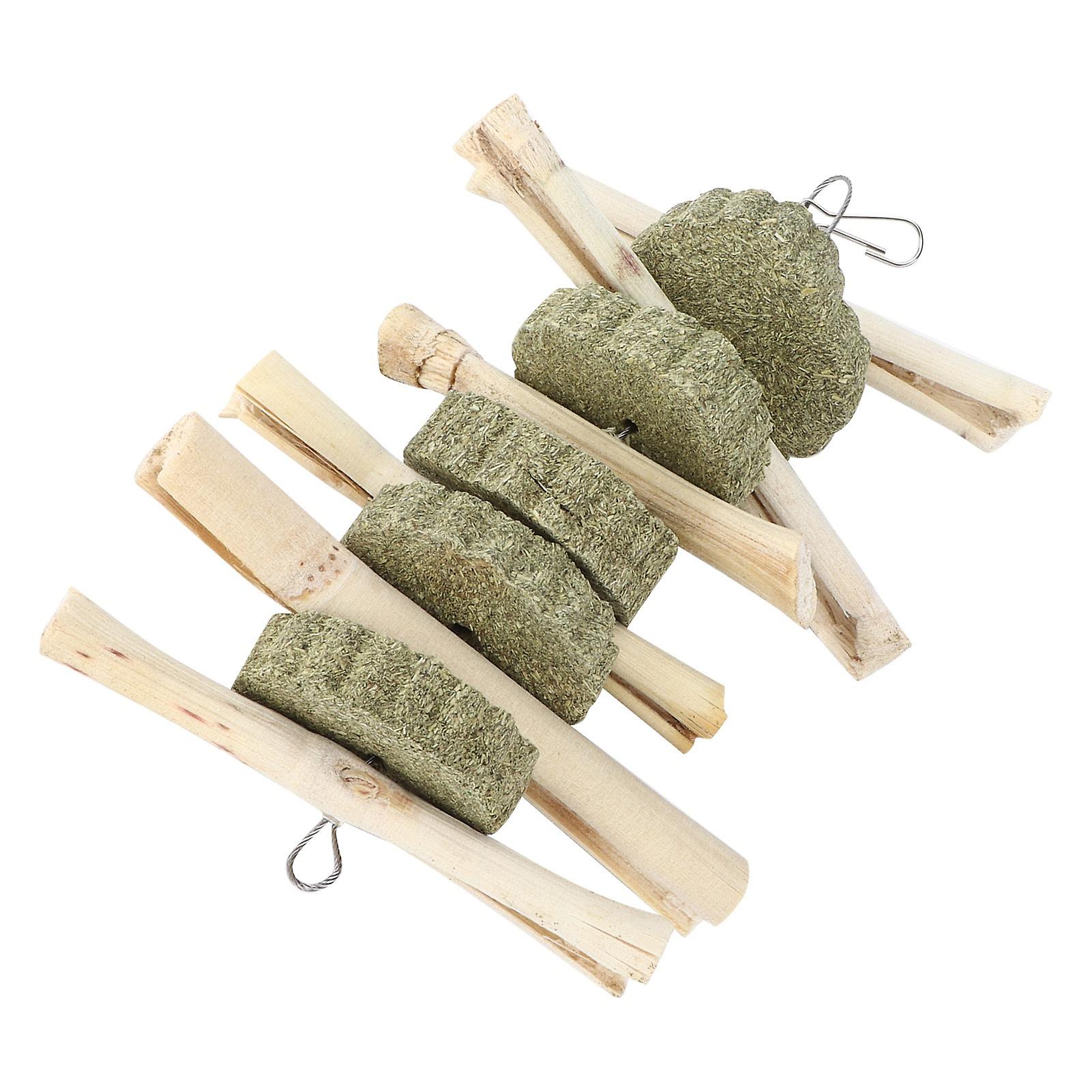 Rabbits Organic Bamboo Sticks Natural Toys Small Pets Chewing Molar Toys For Rabbits Hamsters