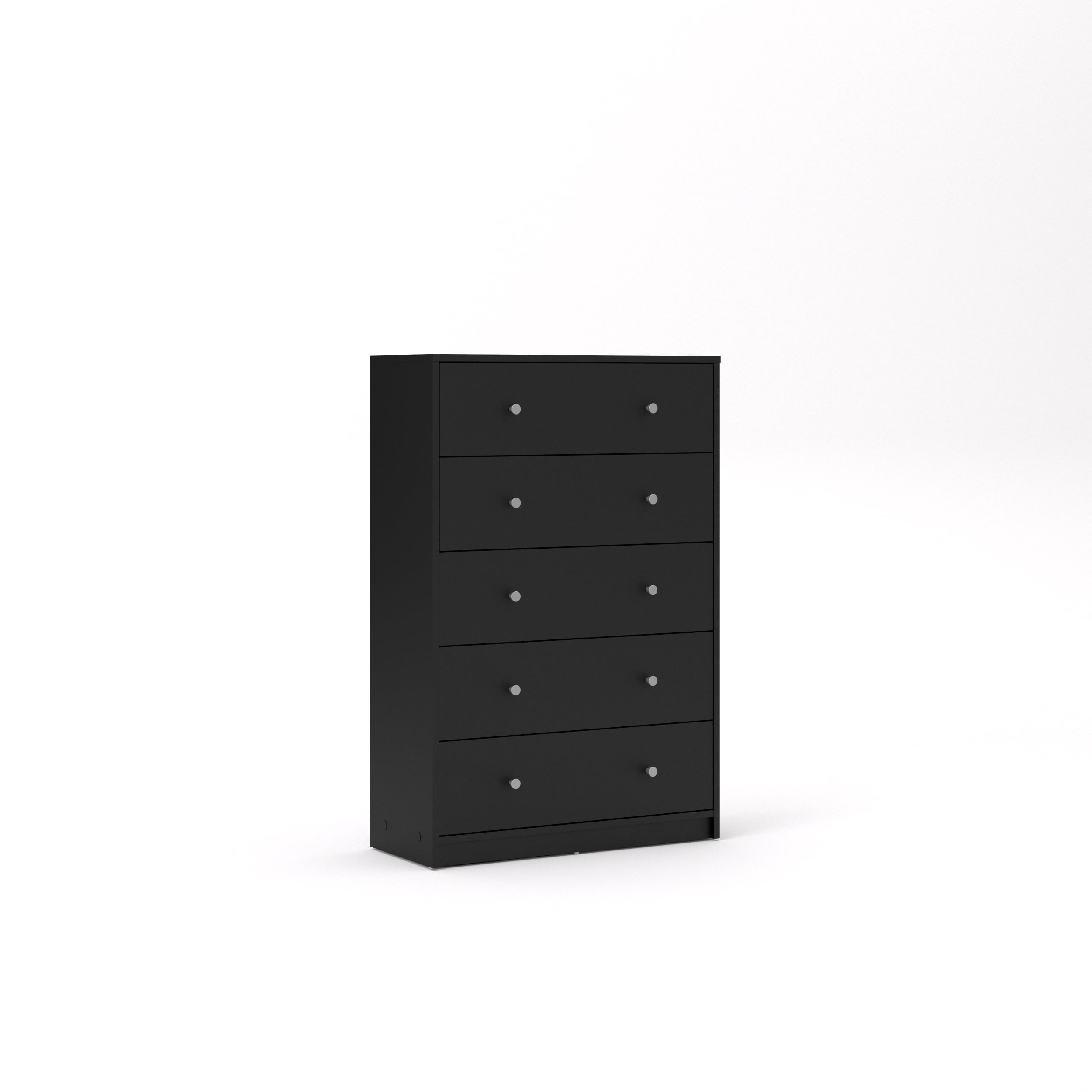 Studio 5 Drawer Chest, Black