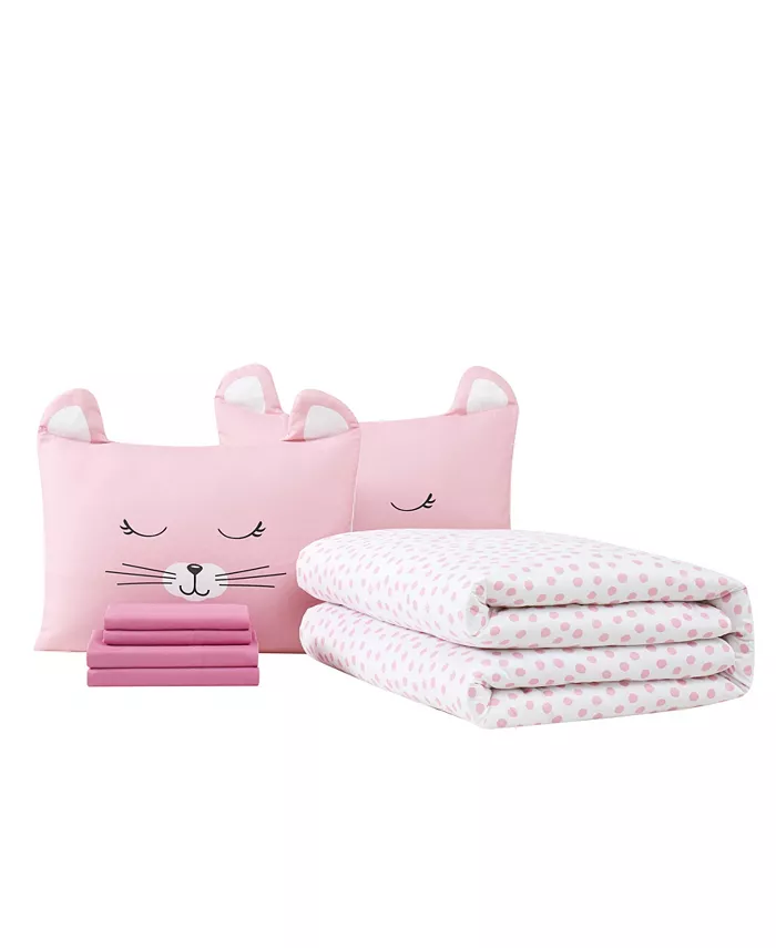 My World Cat Nap 5 Piece Bed in a Bag Set， Twin