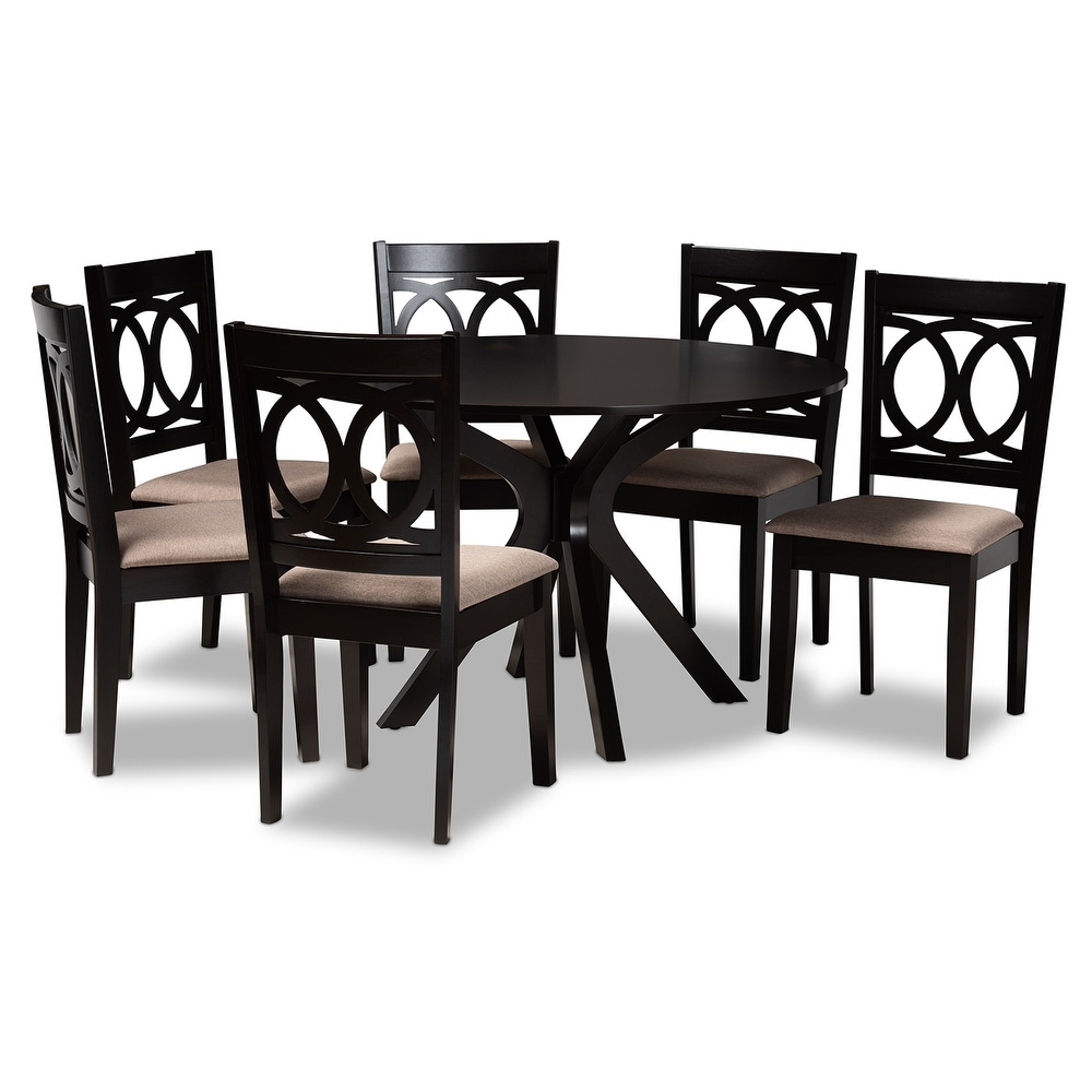 Sanne Modern and Contemporary 7 piece Dining Set