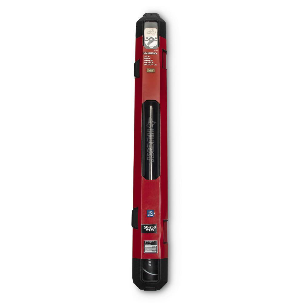 Husky 50 ft.lbs. to 250 ft.lbs. 12 in. Drive Torque Wrench H2DTWA-03