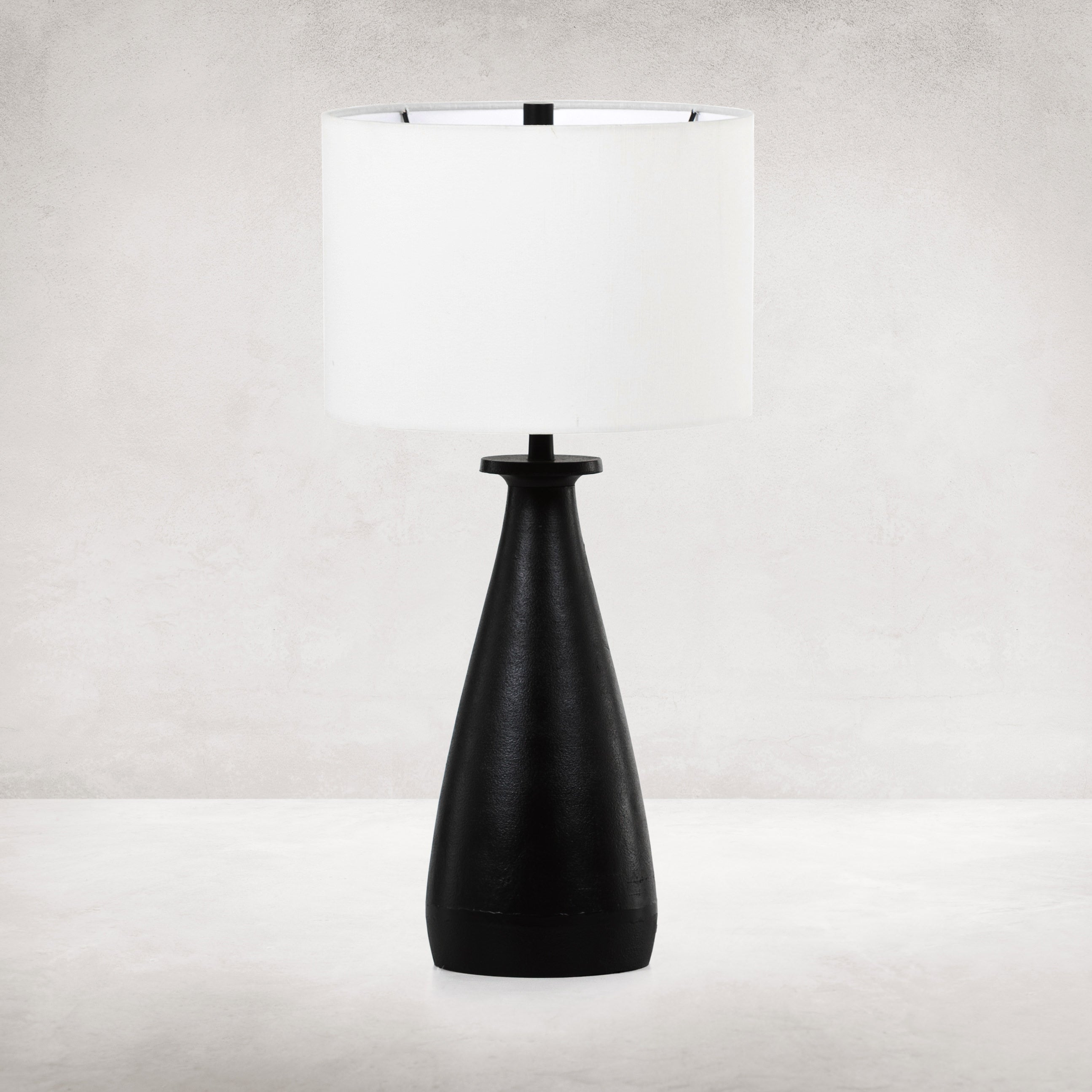 Innes Table Lamp in Textured Black